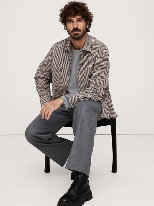 Relaxed Flannel Overshirt sold by Banana Republic