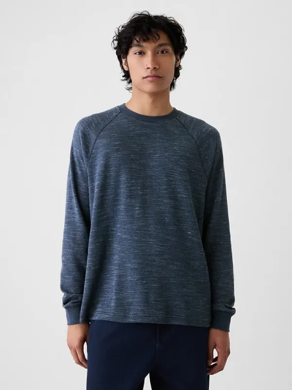 Waffle-Knit Raglan T-Shirt sold by GAP