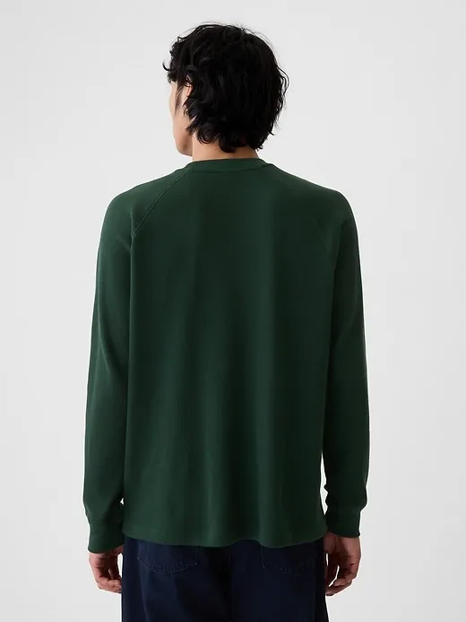 Waffle-Knit Raglan T-Shirt sold by GAP product image thumbnail 2