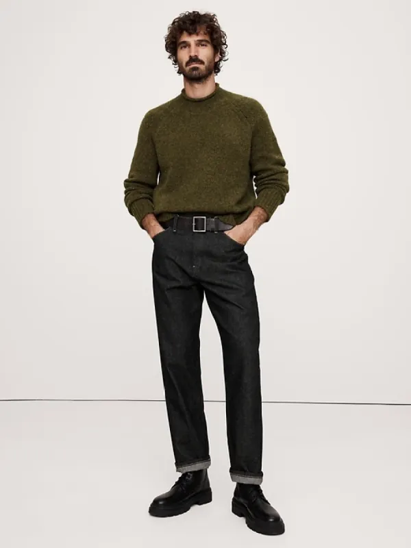 Alpaca-Wool Blend Crew-Neck Sweater sold by Banana Republic
