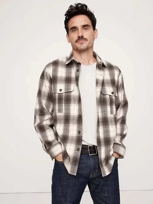 Flannel Utility Shirt sold by Banana Republic