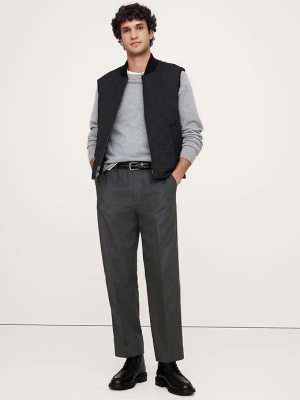 Tapered Italian Flannel Pull-On Pant sold by Banana Republic
