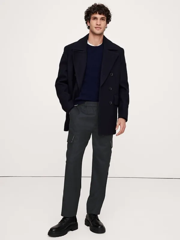 Tapered Italian Flannel Pull-On Cargo Pant sold by Banana Republic