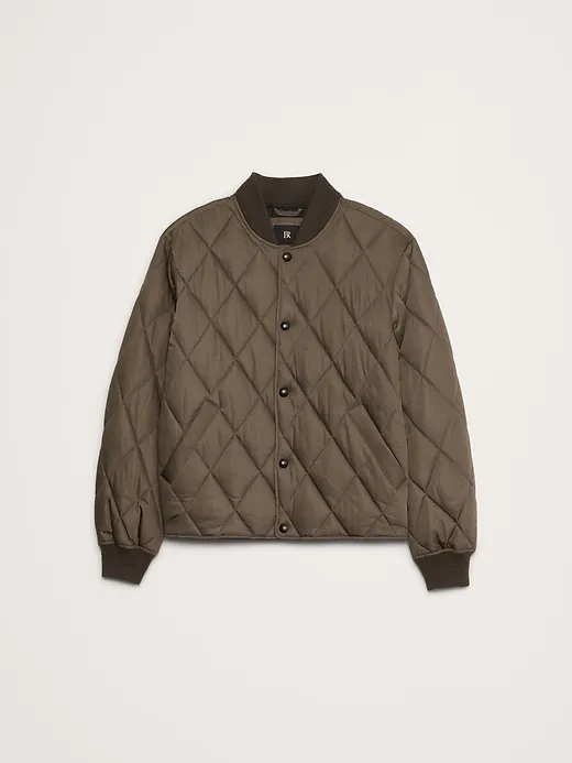 Quilted Bomber Jacket sold by Banana Republic product image thumbnail 4