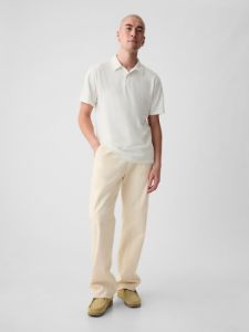 Linen-Cotton Polo Shirt sold by GAP