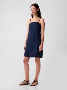 Linen-Blend Mini Dress sold by GAP
