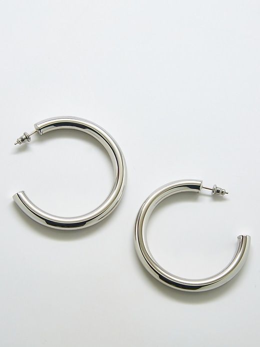 Medium Silver Hoop Earrings sold by GAP