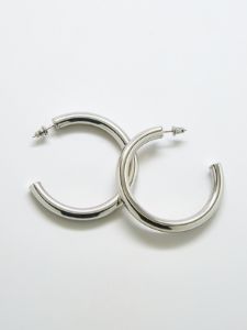 Medium Silver Hoop Earrings sold by GAP
