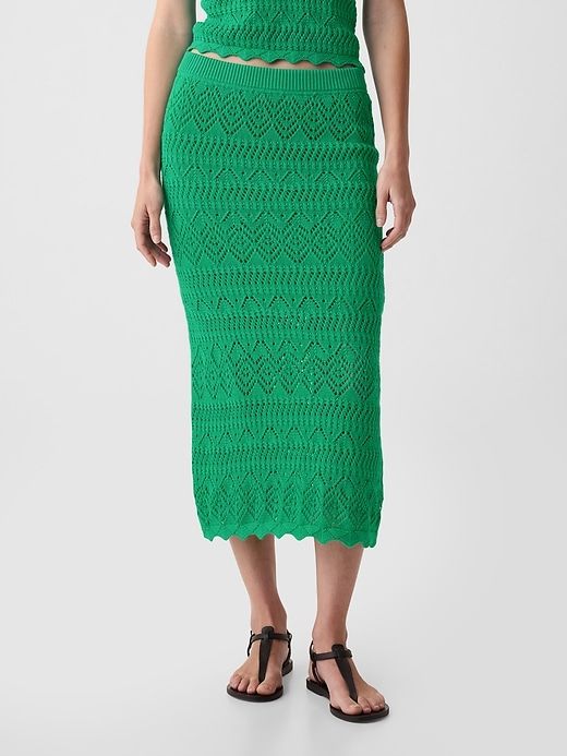 Crochet Pull-On Midi Skirt sold by GAP