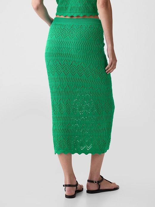Crochet Pull-On Midi Skirt sold by GAP product image thumbnail 2