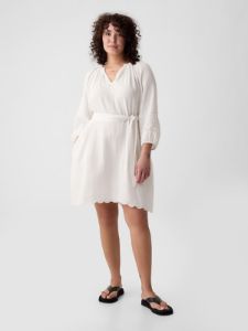 Crinkle Gauze Embroidered Mini Dress sold by GAP