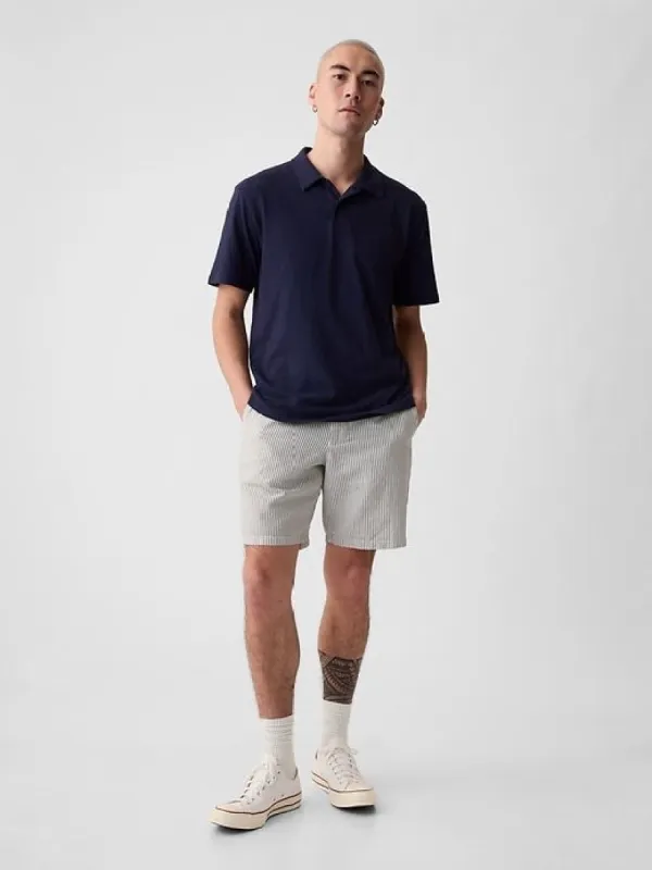 8" Linen-Cotton Shorts sold by GAP