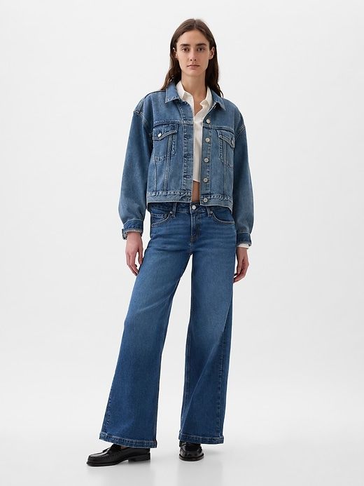 Low Rise Stride Wide-Leg Jeans sold by GAP
