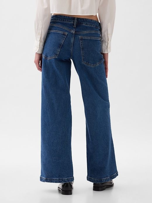 Low Rise Stride Wide-Leg Jeans sold by GAP product image thumbnail 4
