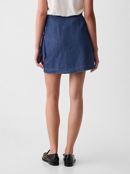 Denim Wrap Mini Skirt sold by GAP product image thumbnail 2