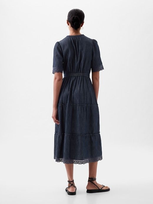 Lace Denim Midi Dress sold by GAP product image thumbnail 2