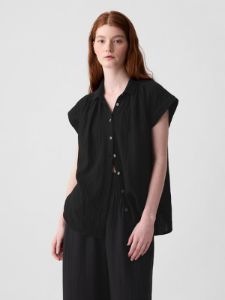 Crinkle Gauze Shirt sold by GAP