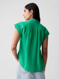 Crinkle Gauze Shirt sold by GAP