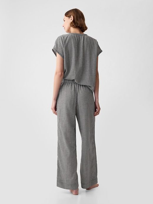 Crinkle Gauze Wide-Leg PJ Pants sold by GAP product image thumbnail 2