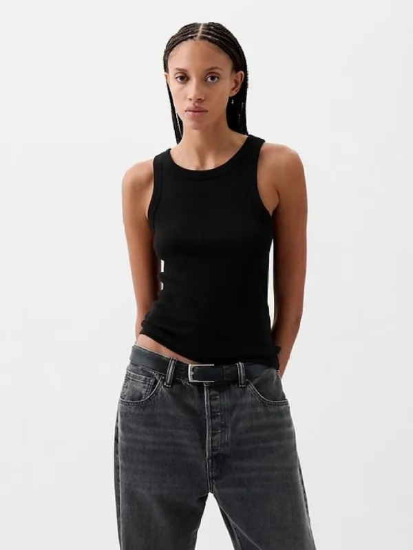 Modern Rib Halter Tank Top sold by GAP