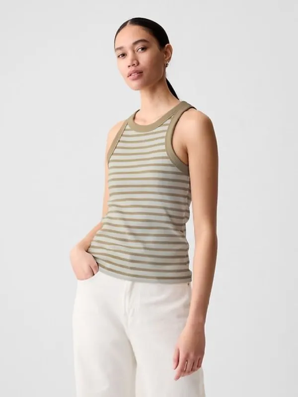 Modern Rib Halter Tank Top sold by GAP