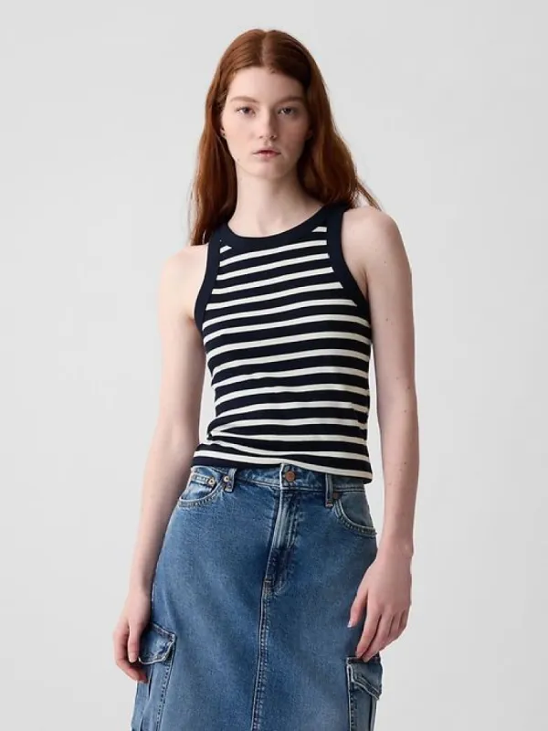 Modern Rib Halter Tank Top sold by GAP