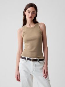 Modern Rib Halter Tank Top sold by GAP