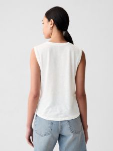 Linen-Blend Tank Top sold by GAP
