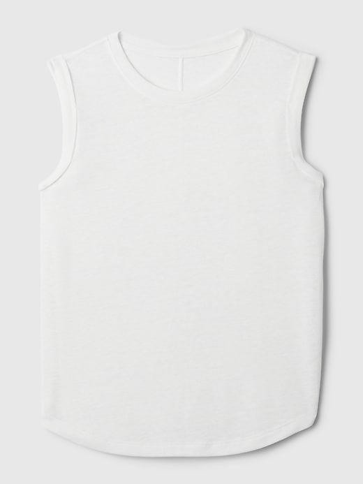 Linen-Blend Tank Top sold by GAP product image thumbnail 4