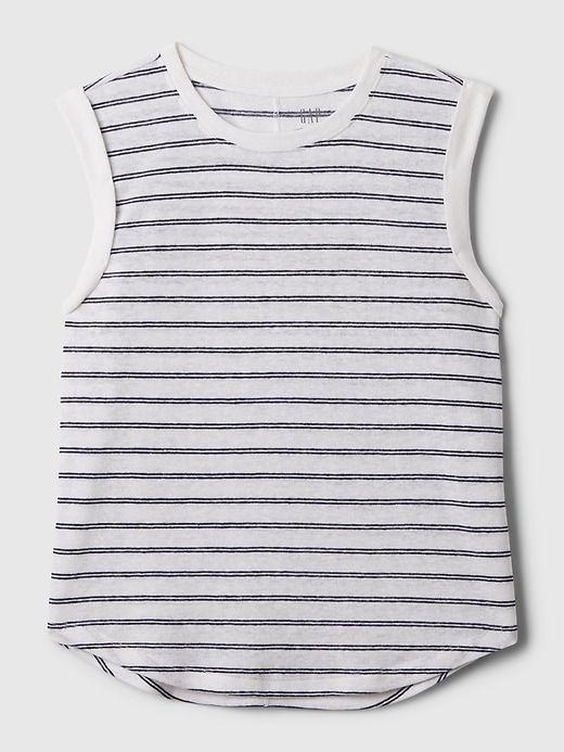 Linen-Blend Tank Top sold by GAP product image thumbnail 4