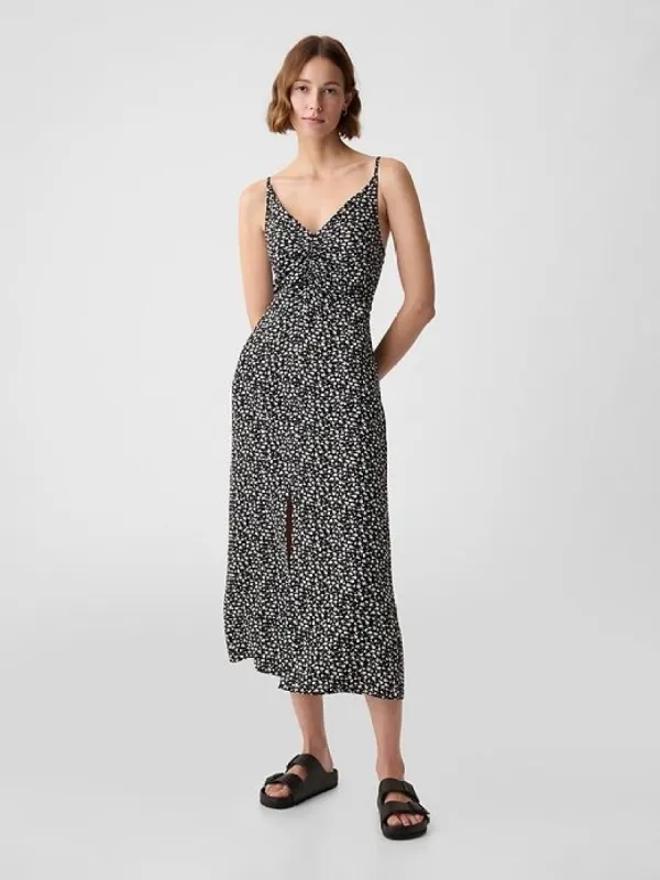 Ruched Slip Midi Dress sold by GAP