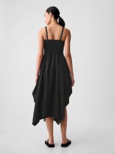 Smocked Handkerchief Hem Midi Dress sold by GAP