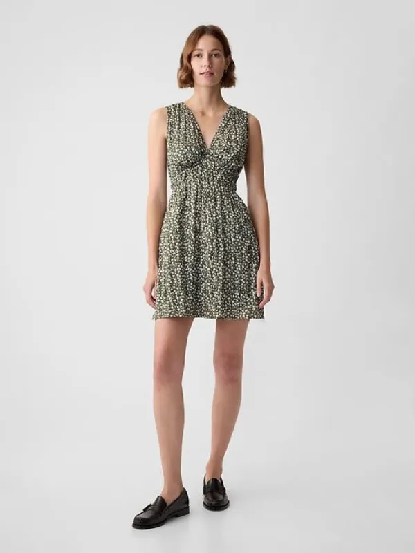 Textured Crinkle Empire Waist Mini Dress sold by GAP
