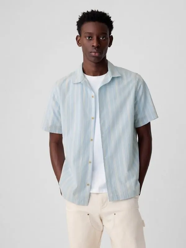 Crinkle Gauze Shirt sold by GAP