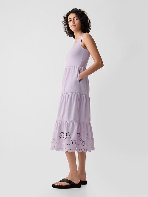 Eyelet Midi Tank Dress sold by GAP product image thumbnail 3