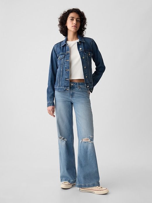 Low Rise Stride Wide-Leg Jeans sold by GAP