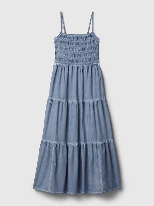 Smocked Tiered Midi Dress sold by GAP product image thumbnail 4