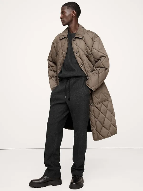 Brushed Crew-Neck Sweatshirt With Wool sold by Banana Republic