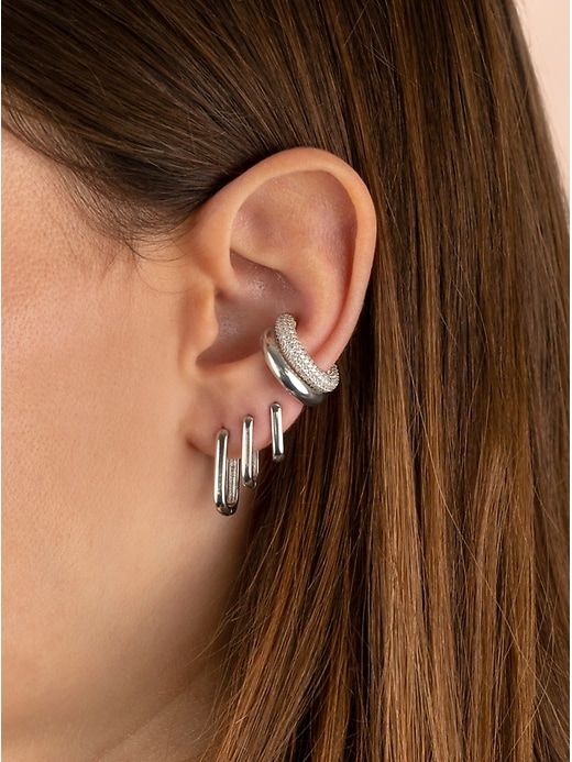 Solid Oval Huggie Earring sold by GAP product image thumbnail 2