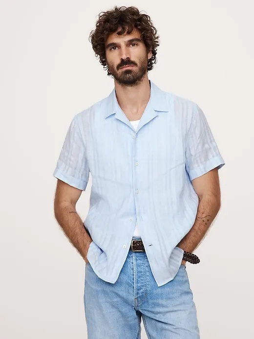 Linen-Cotton Resort Shirt sold by Banana Republic