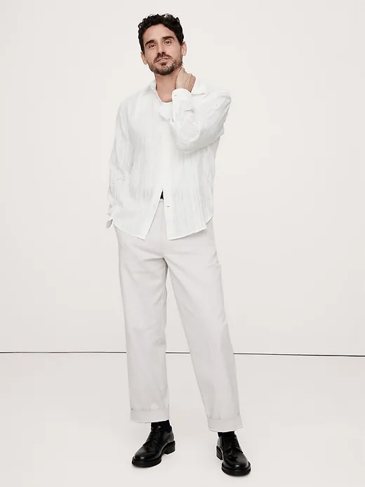 Linen-Cotton Shirt sold by Banana Republic