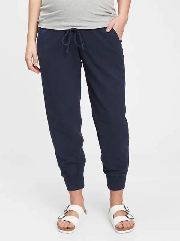 Maternity Full Panel Ribbed Joggers sold by GAP