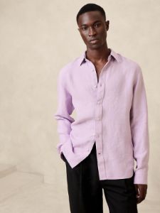 Slim Castello Linen Shirt sold by Banana Republic