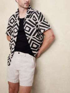 Lino 7" Linen Short sold by Banana Republic