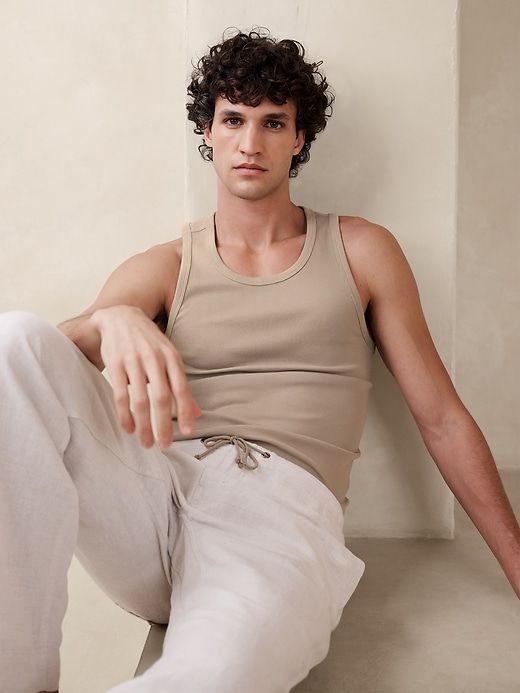Authentic Ribbed Tank sold by Banana Republic