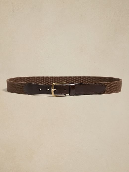 Ravine Canvas & Leather Belt sold by Banana Republic