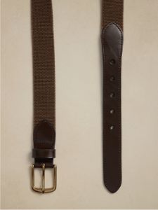 Ravine Canvas & Leather Belt sold by Banana Republic