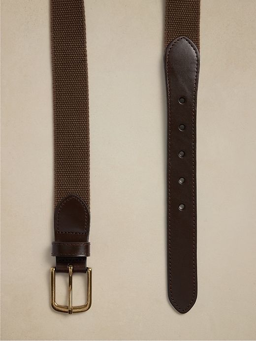 Ravine Canvas & Leather Belt sold by Banana Republic product image thumbnail 2