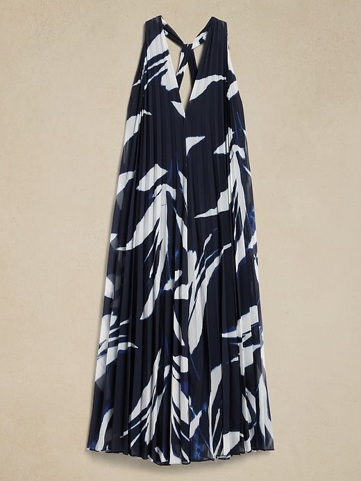 Odetta Pleated Maxi Dress sold by Banana Republic product image thumbnail 4