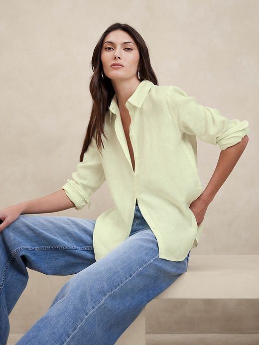 The Perfect Linen Shirt sold by Banana Republic